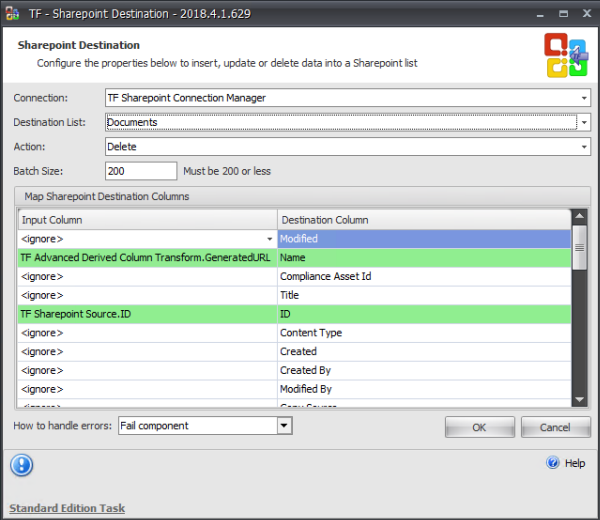 Mapping the ID and Name columns